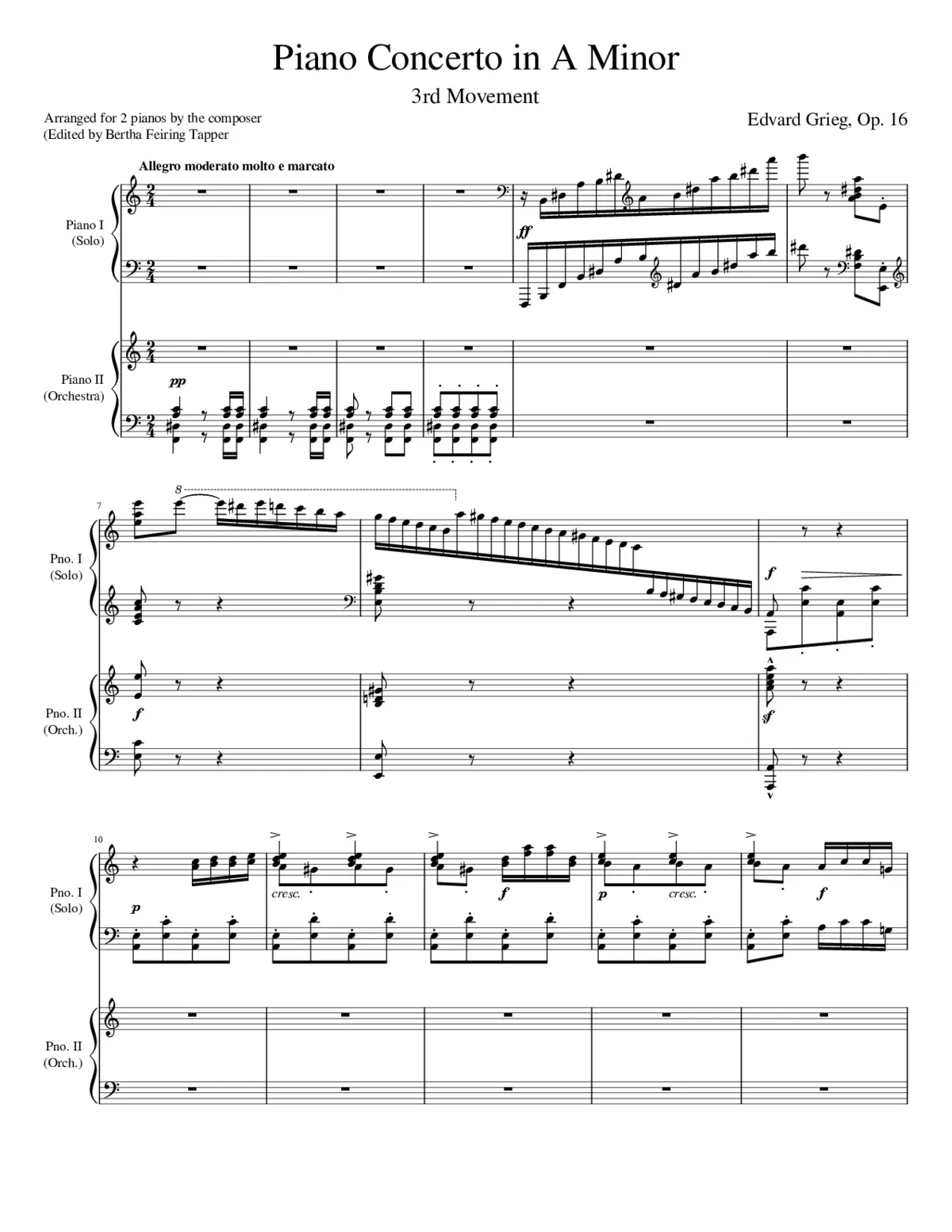 Piano Concerto Op.16 - Page 1