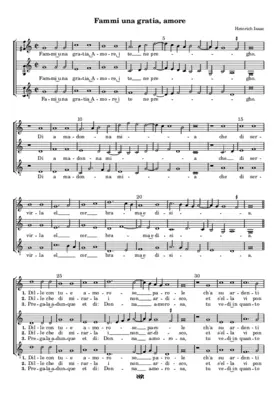 Fammi una gratia, amore