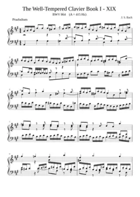 Prelude and Fugue in A major BWV 864