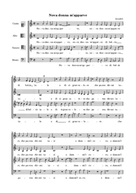 Nova donna m'apparve