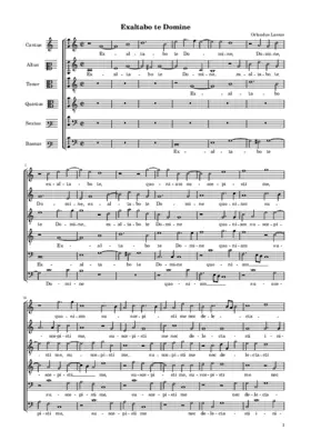 Exaltabo te Domine a 6
