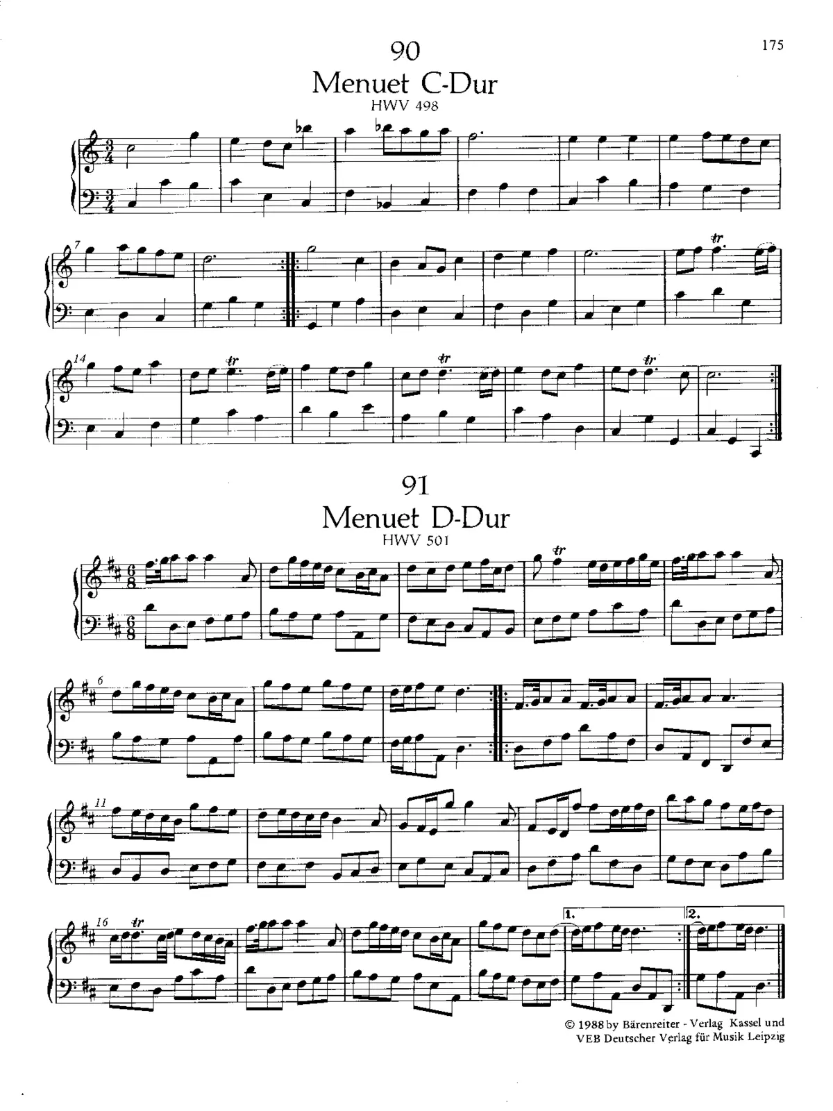 Minuet in C major - Page 1