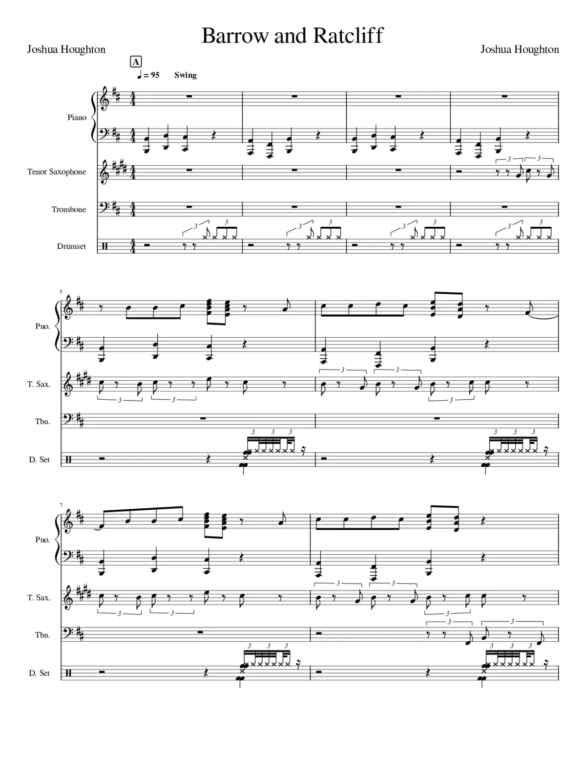 ORIGINAL SONG - Barrow & Ratcliff - Page 1