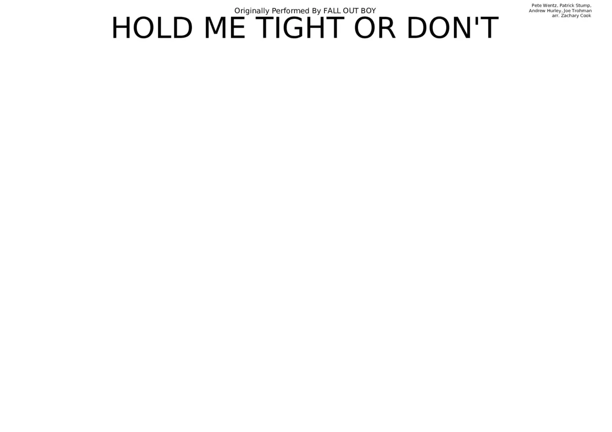 hold me tight or dont - Page 1