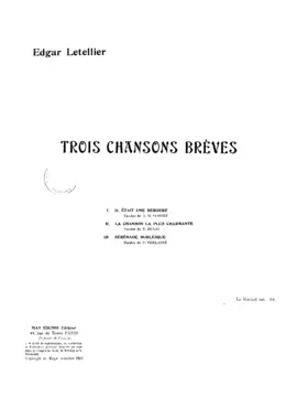Trois chansons brèves