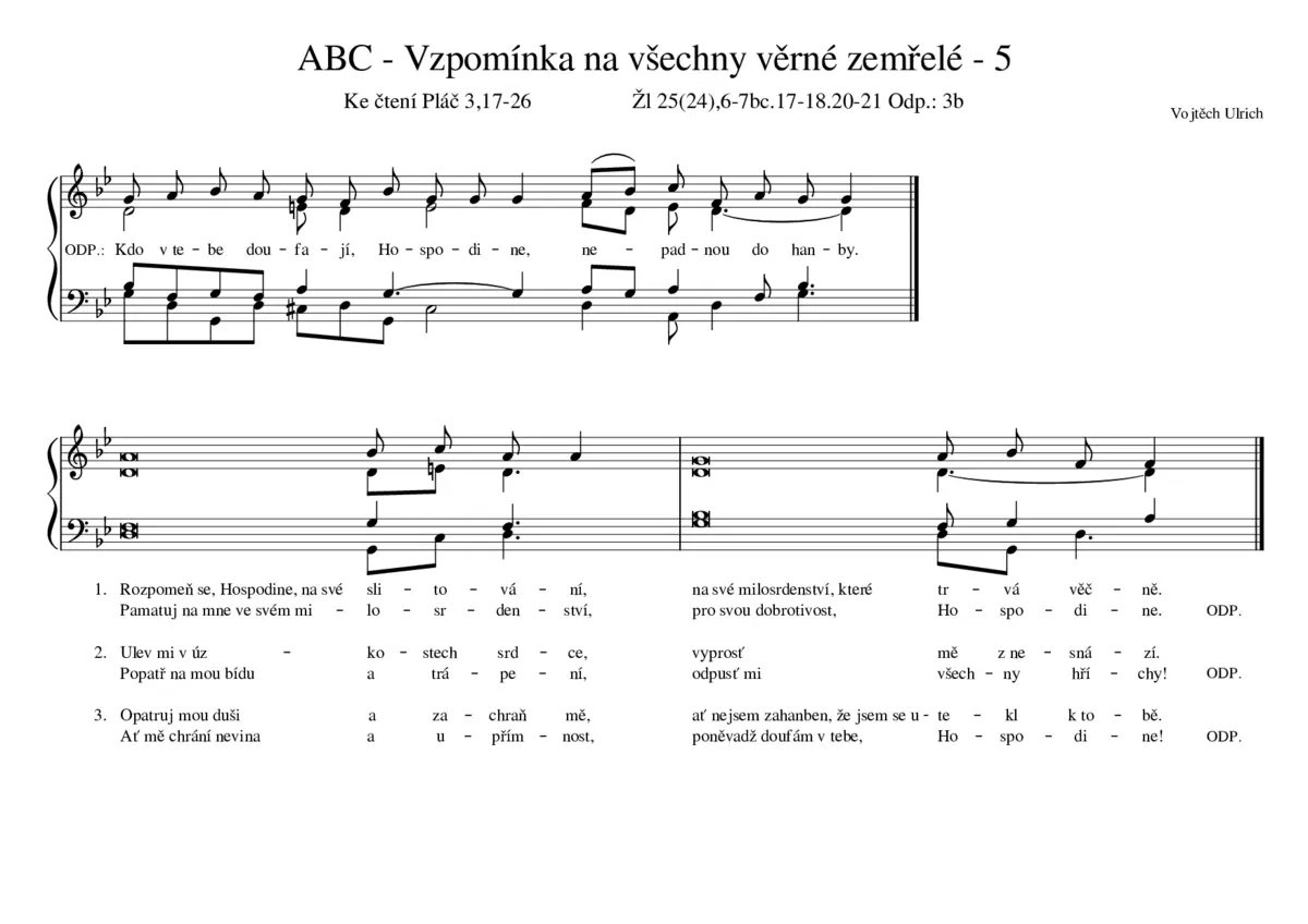 ABC - Vzpomínka na všechny věrné zemřelé - 5 - Page 1