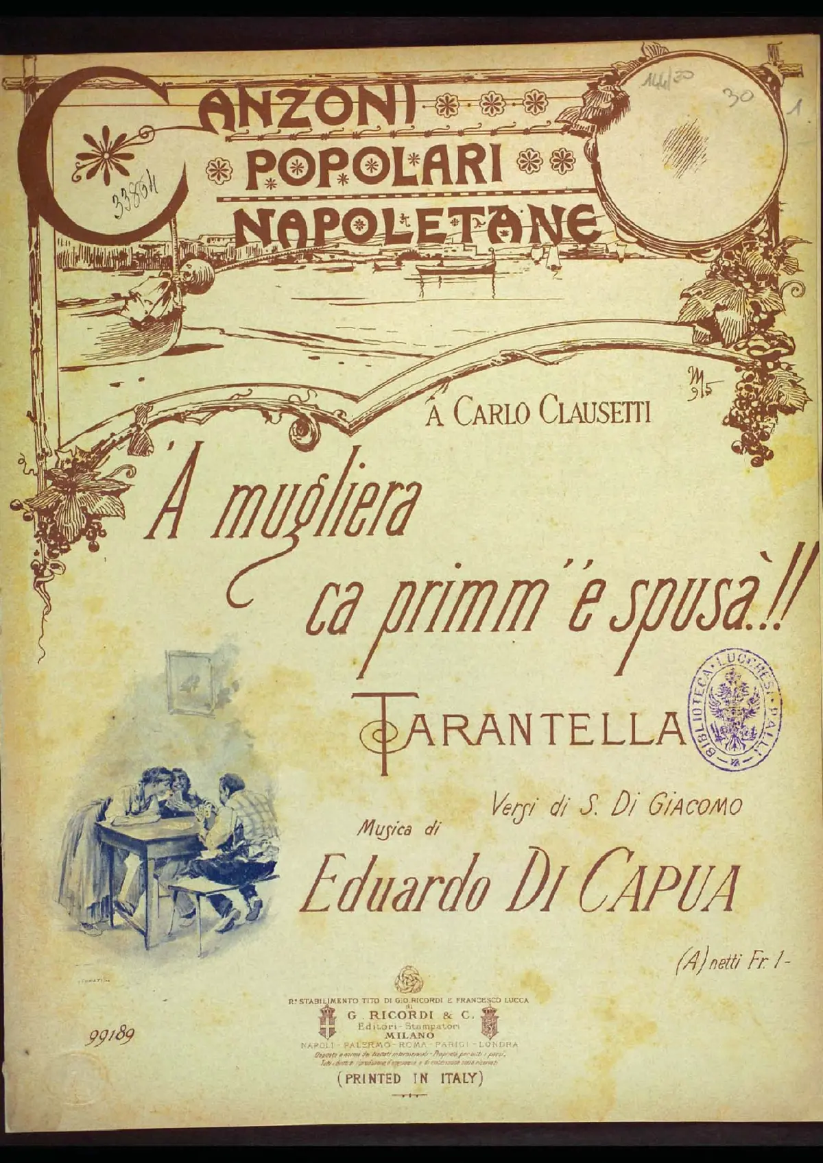 'A mugliera ca primm''e spusà!! - Page 1