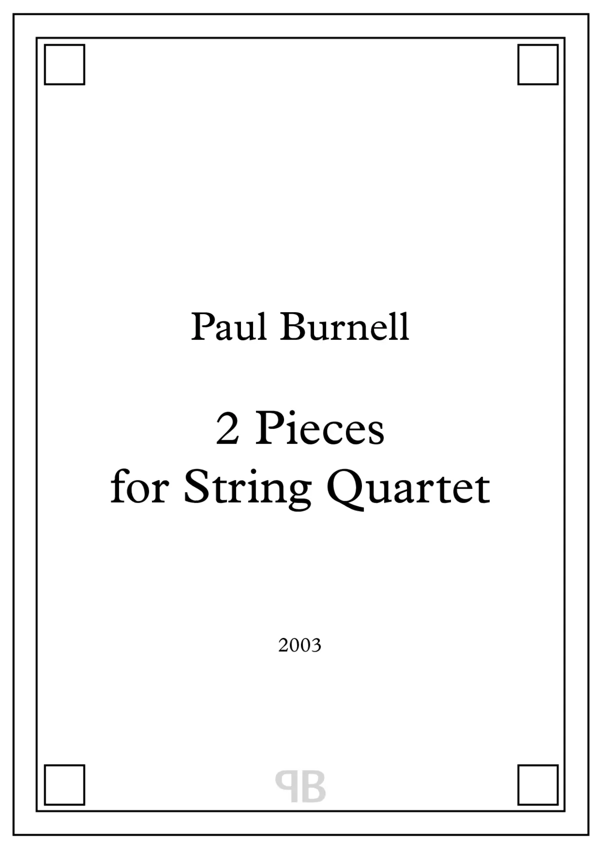 2 Pieces for String Quartet - Page 1