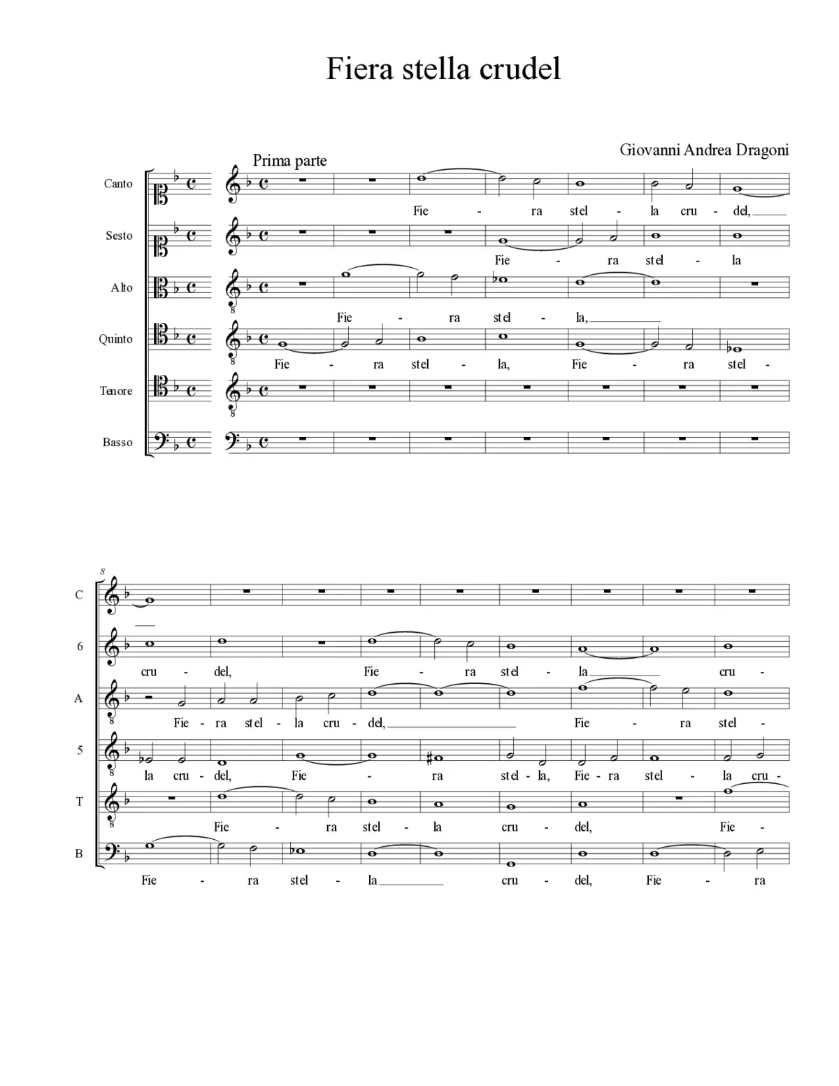 Fiera stella crudel - Page 1