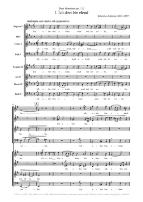 Ich aber bin elend, Op. 110, No. 1