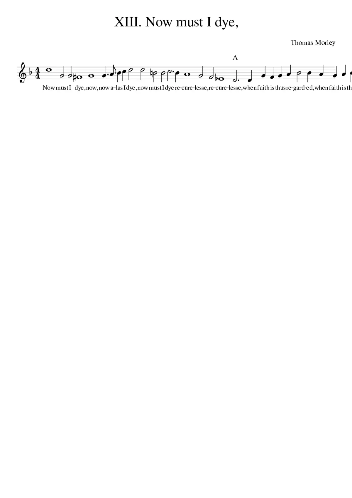 XIII. Now must I dye - Page 1