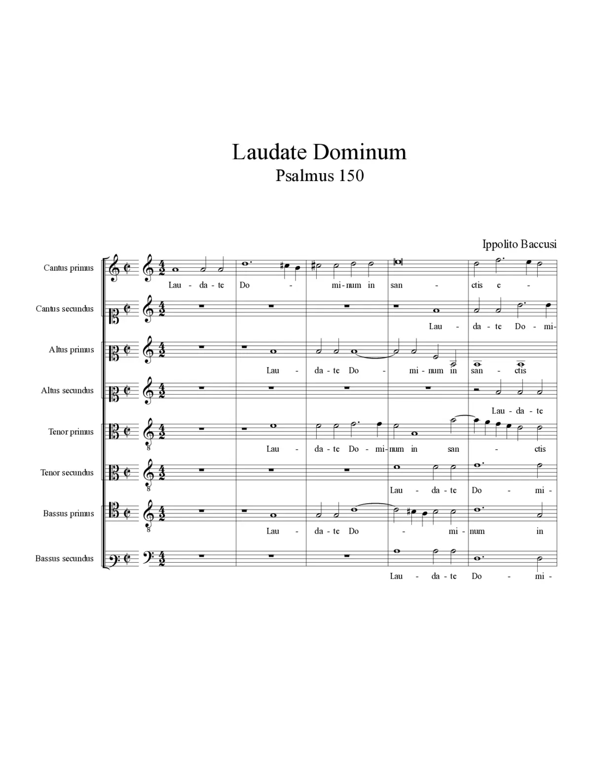 Laudate Dominum in sanctis eius - Page 1