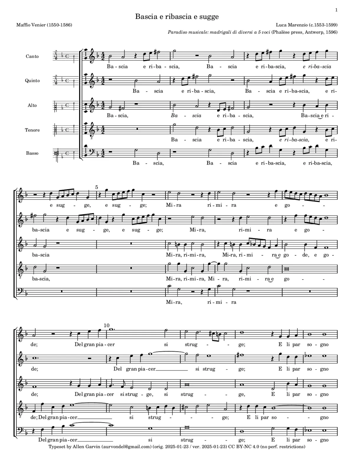 Bascia e ribascia e sugge - Page 1