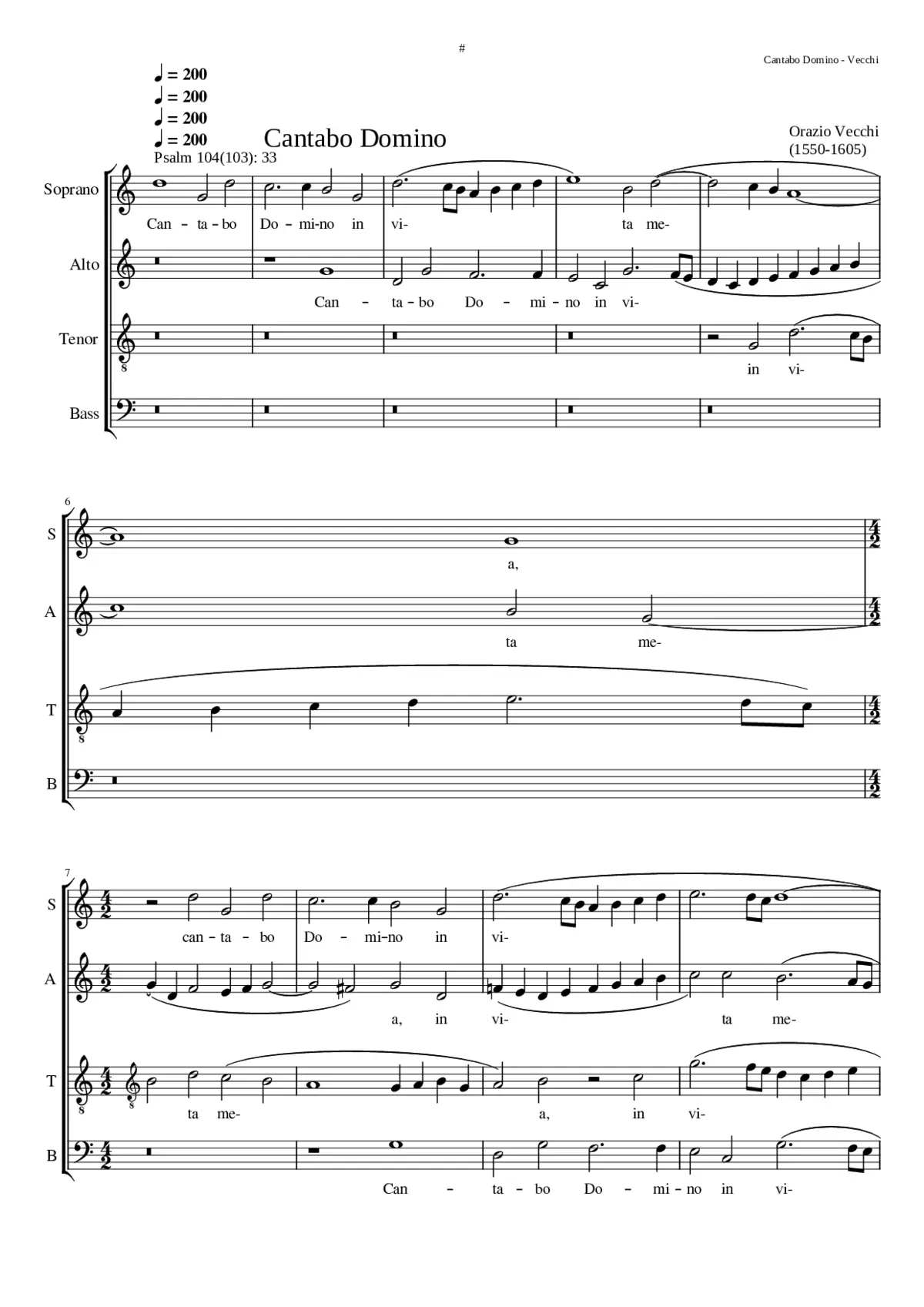 Cantabo Domino - Page 1