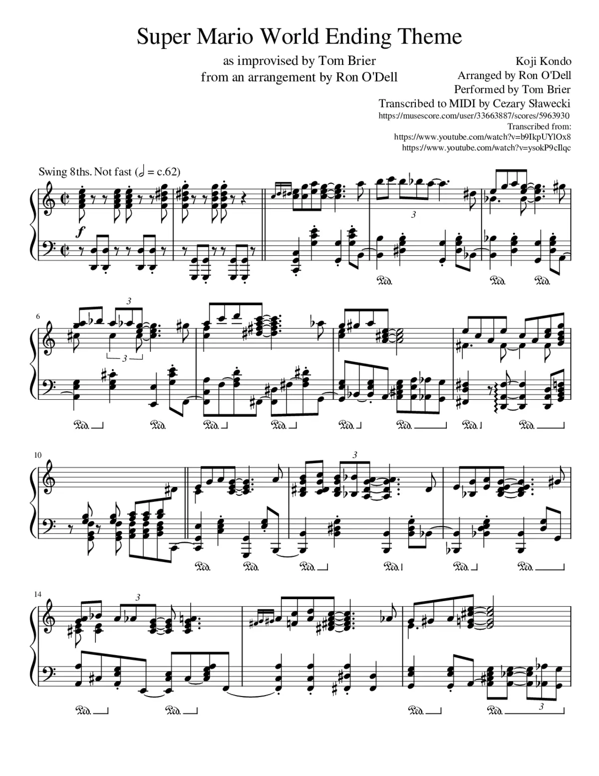 Ending Theme from Super Mario World - Page 1