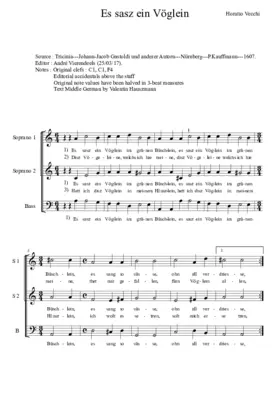 Es sasz ein Vöglein