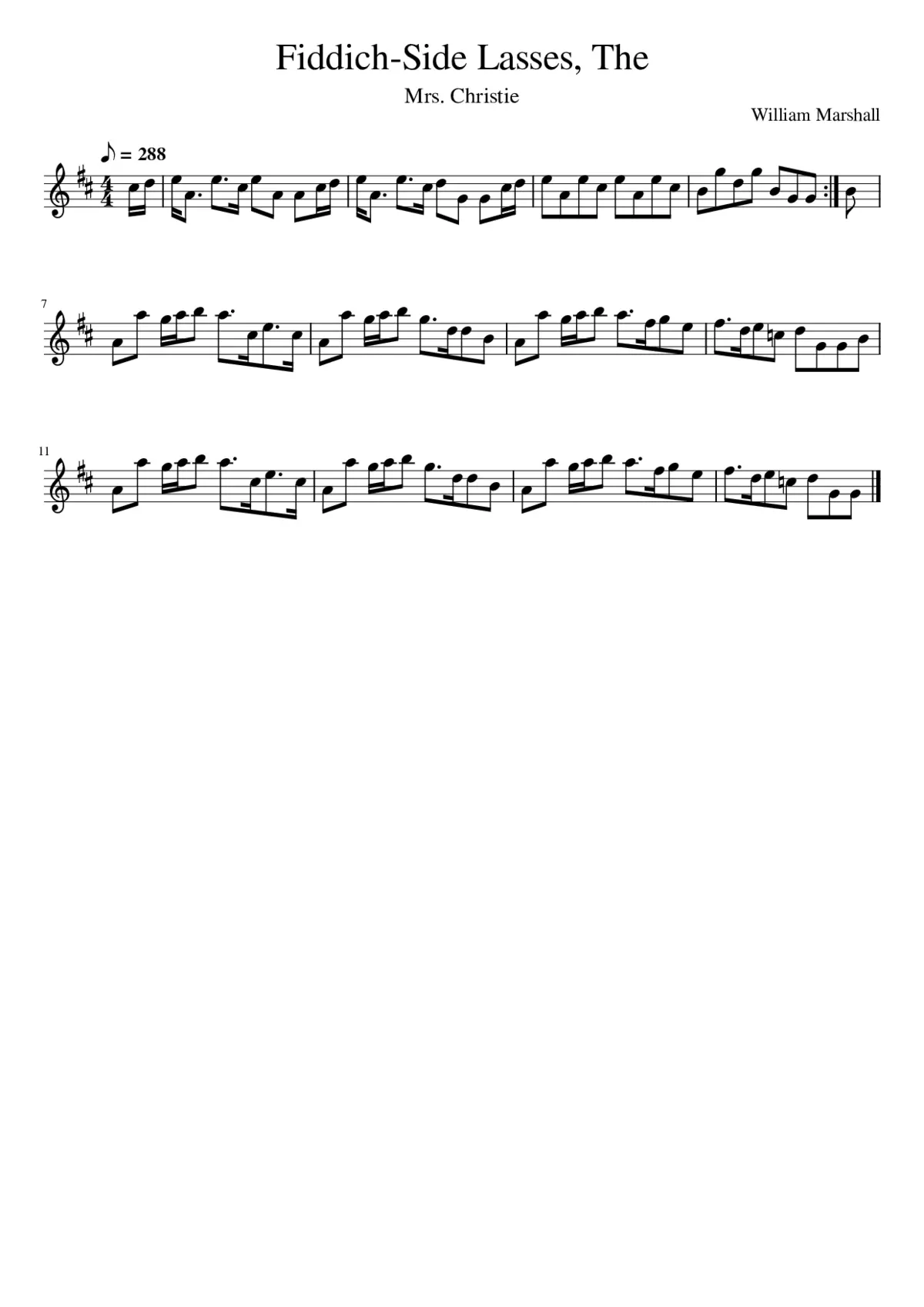 The Fiddich-Side Lasses - Page 1