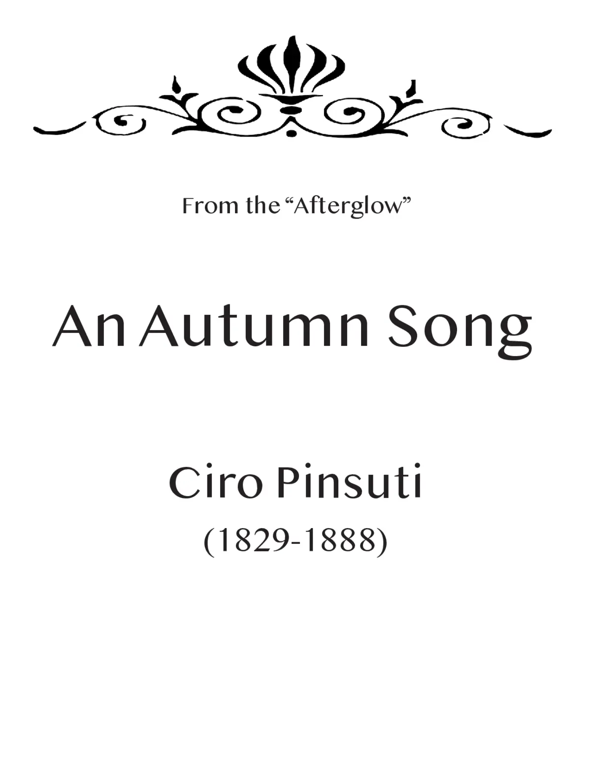 An Autumn song - Page 1