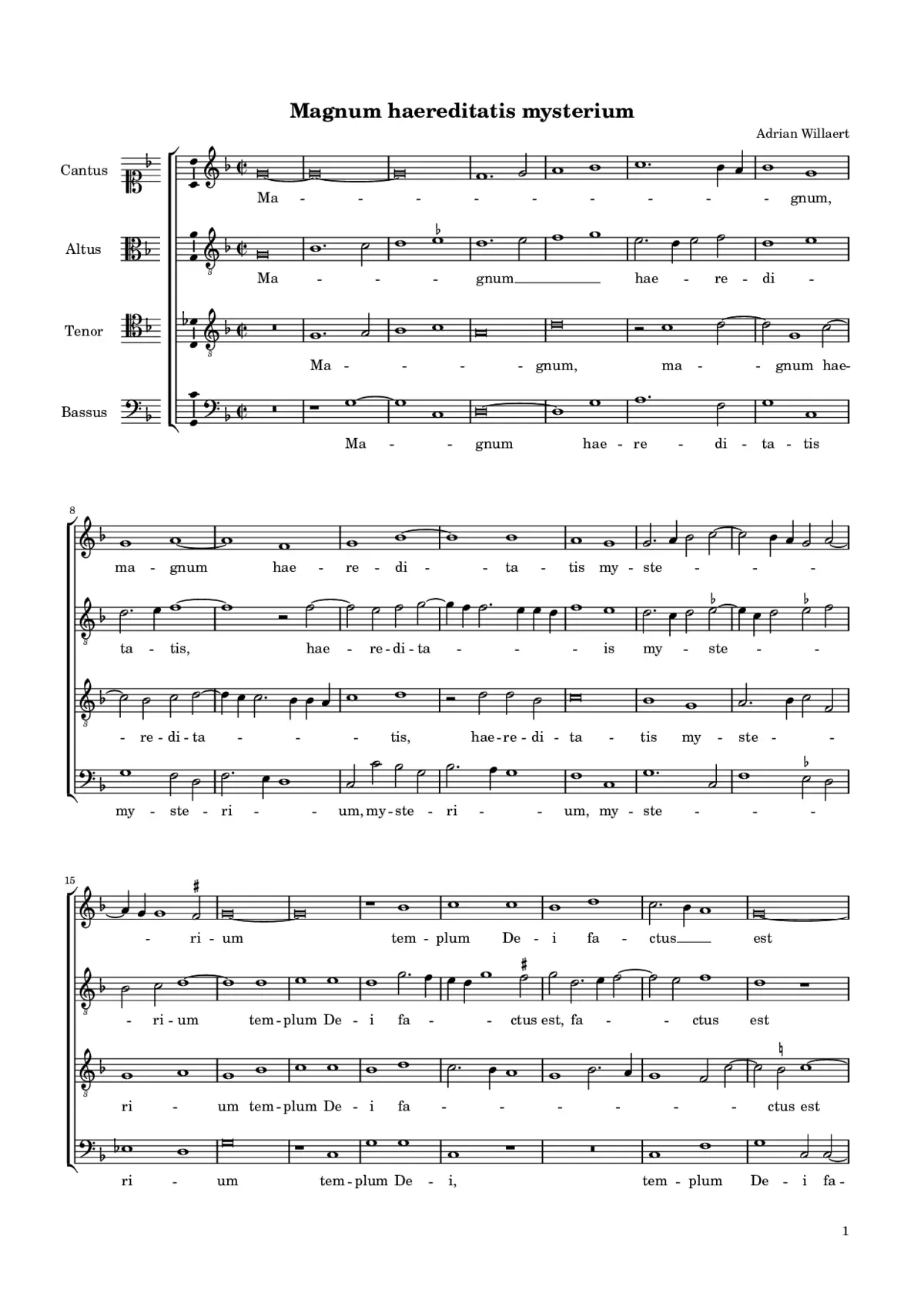 Magnum haereditatis mysterium - Page 1