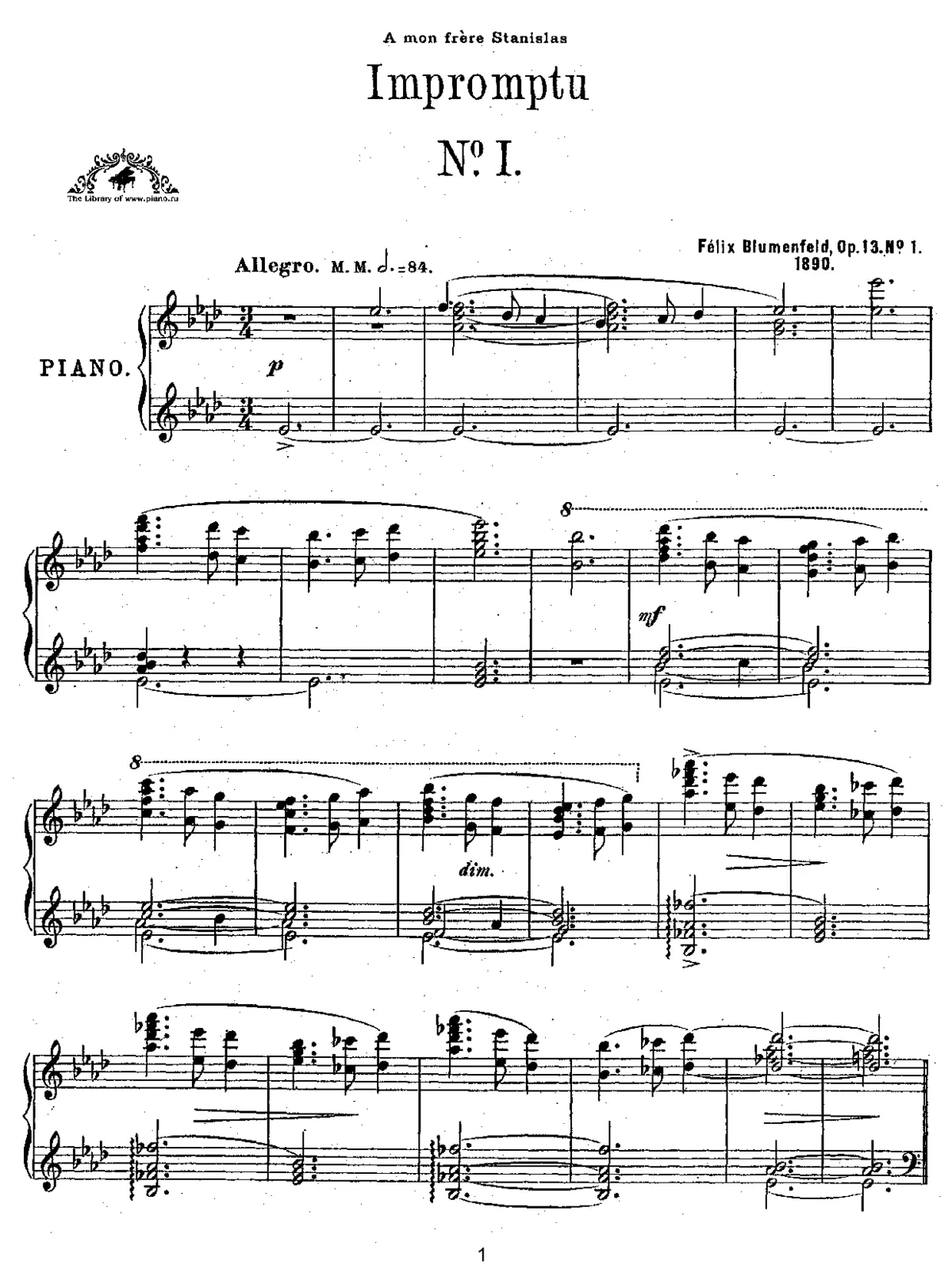 Two Impromptus - Page 1