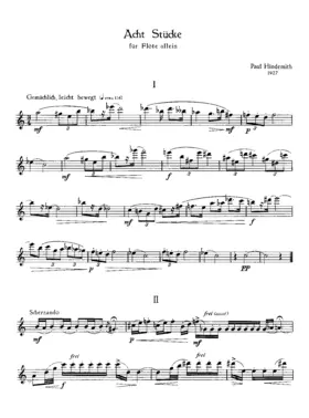 8 Stücke für Flöte allein