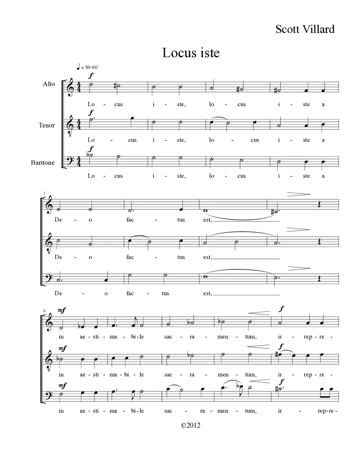 Locus iste - Page 1