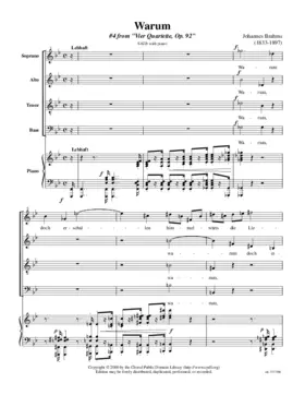 Warum, Op. 92, No. 4