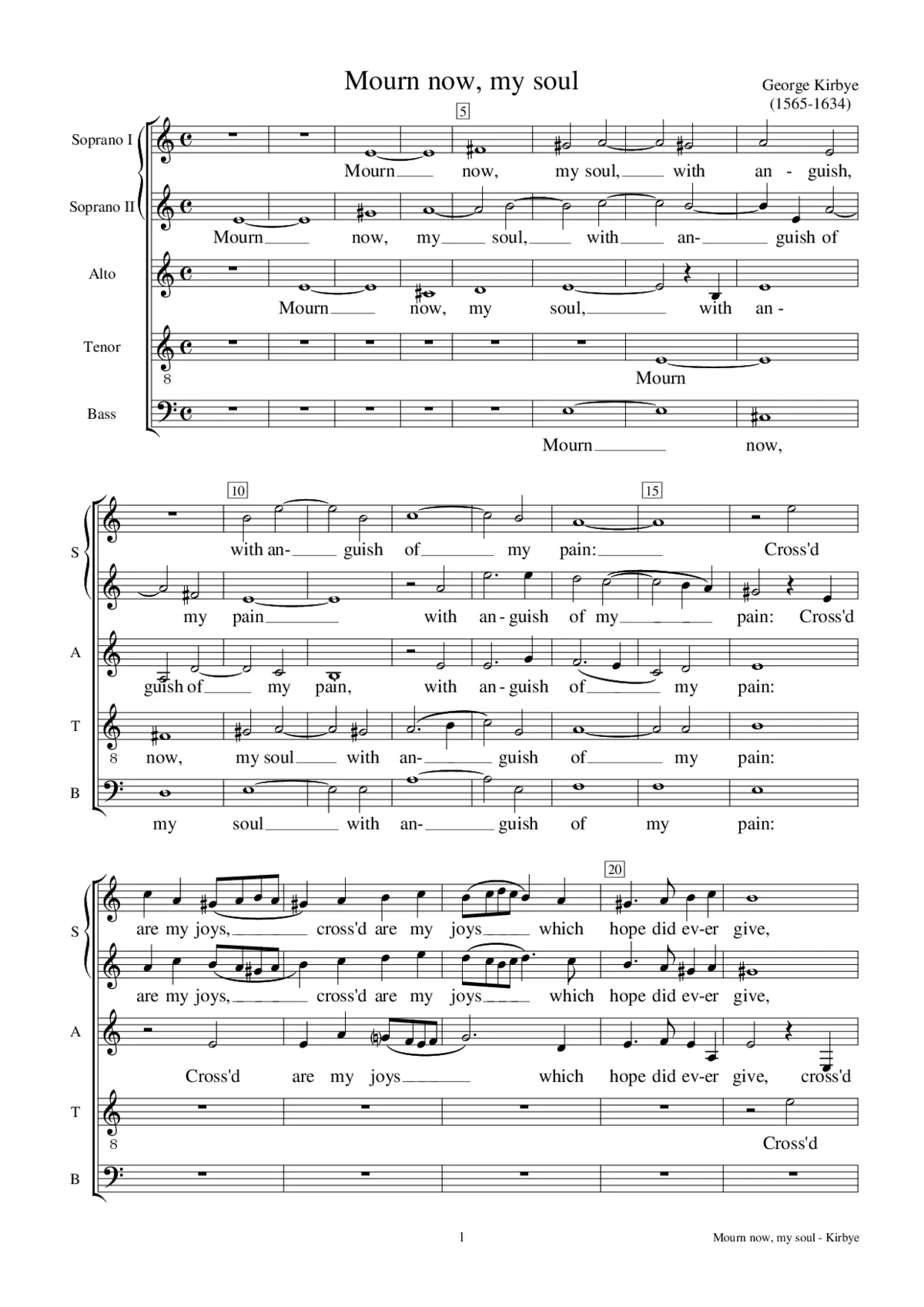 Mourn now, my soul - Page 1