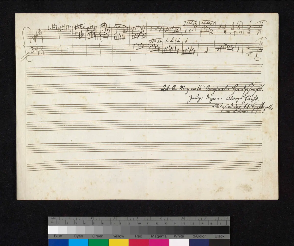Fugue in D major, K.Anh.A 62 - Page 1