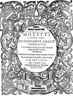 Motetti a otto voci, libro primo