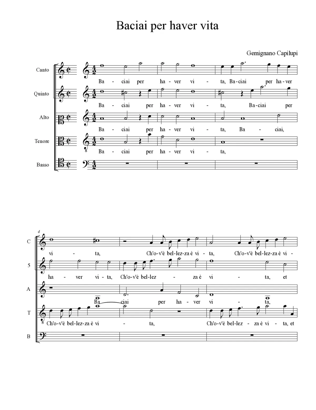 Baciai per haver vita - Page 1