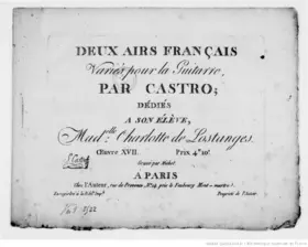 2 Airs Français Variés pour la Guitare