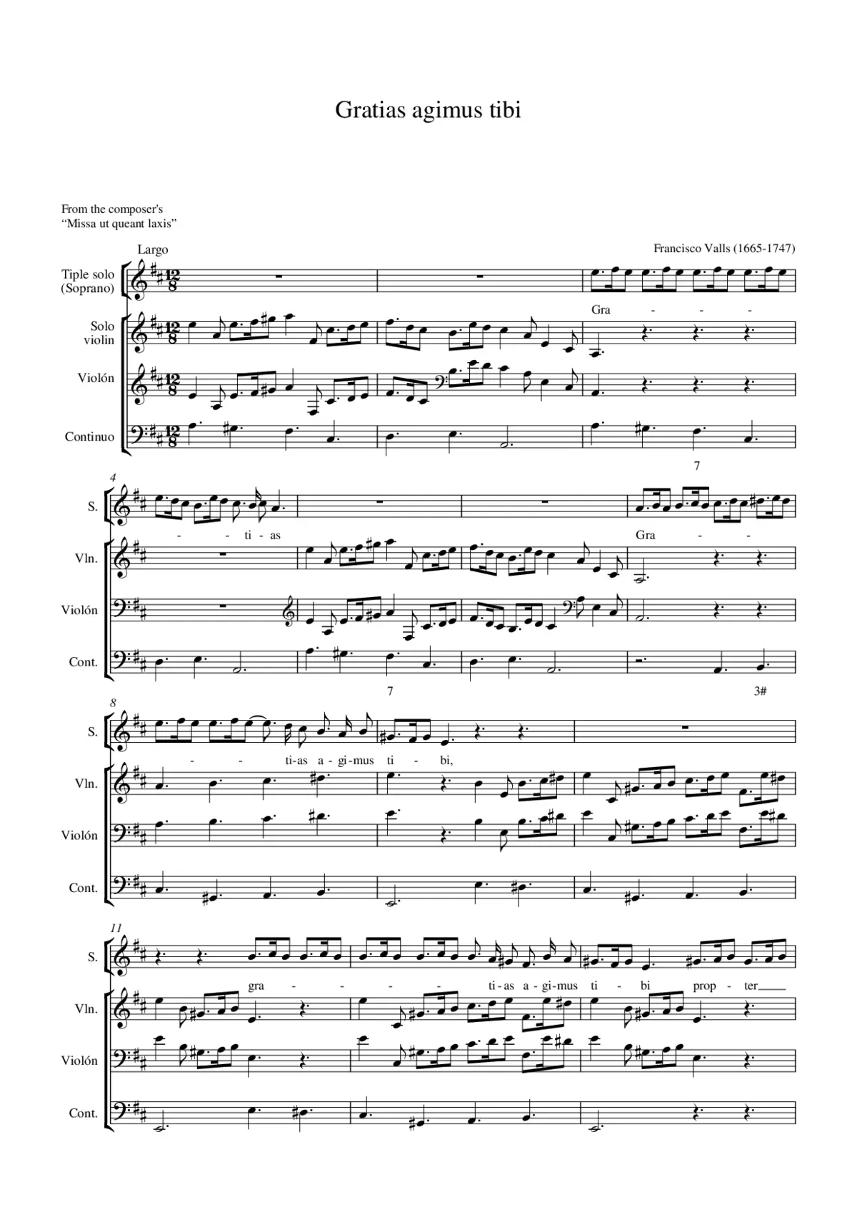 Gratias agimus tibi - Page 1
