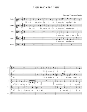 Tirsi mio caro Tirsi