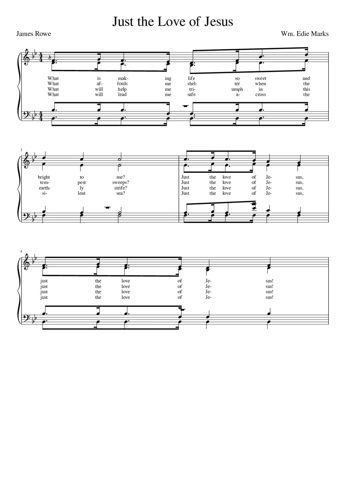 What is making life so sweet and bright to me? - Page 1