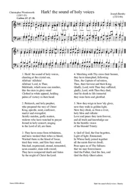 Hark! the sound of holy voices