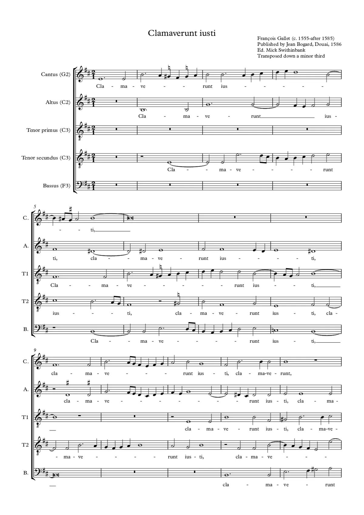 Clamaverunt iusti - Page 1