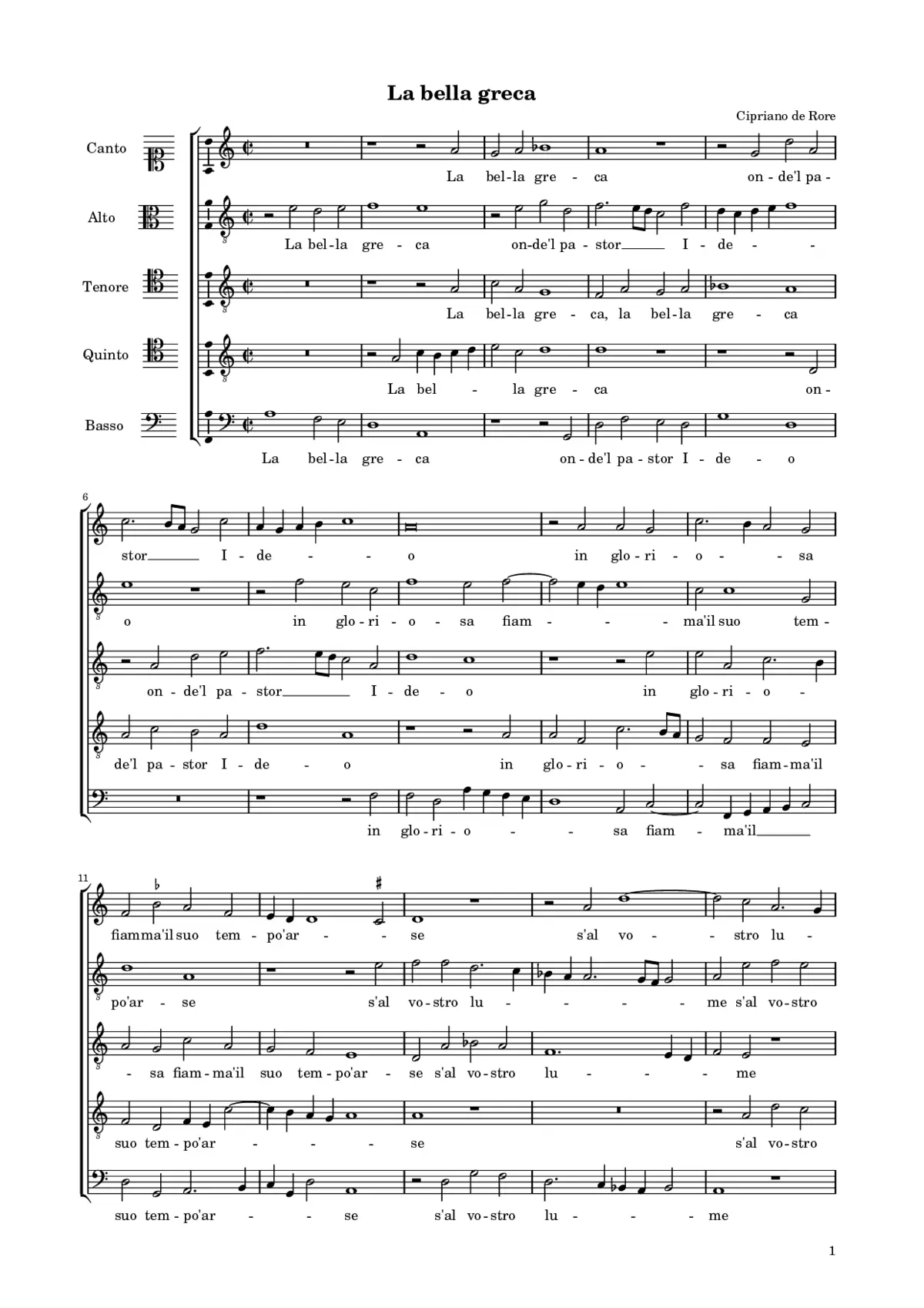 La bella Greca - Page 1