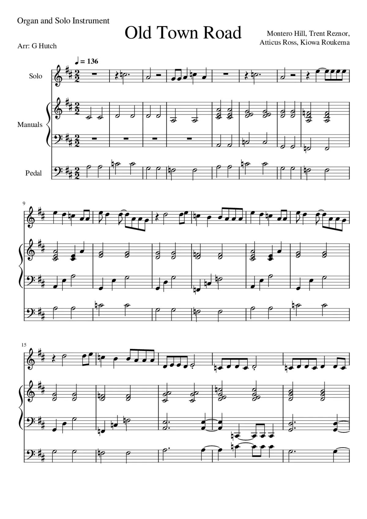 old town road - Page 1