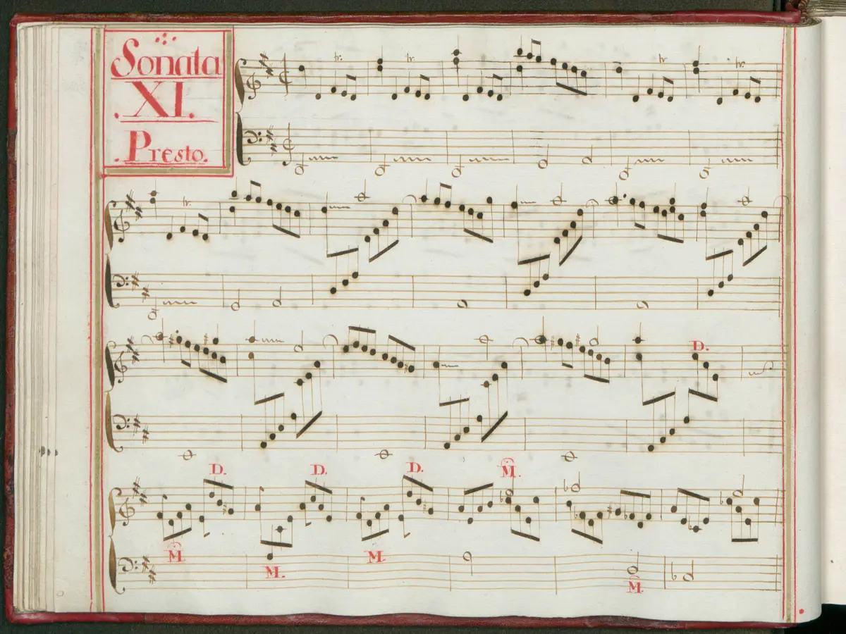 Keyboard Sonata in D major - Page 1