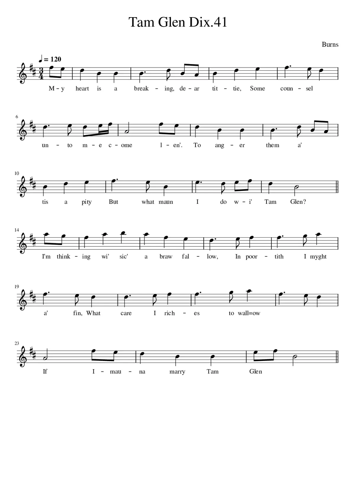 Tam Glen Dix.41 - Page 1