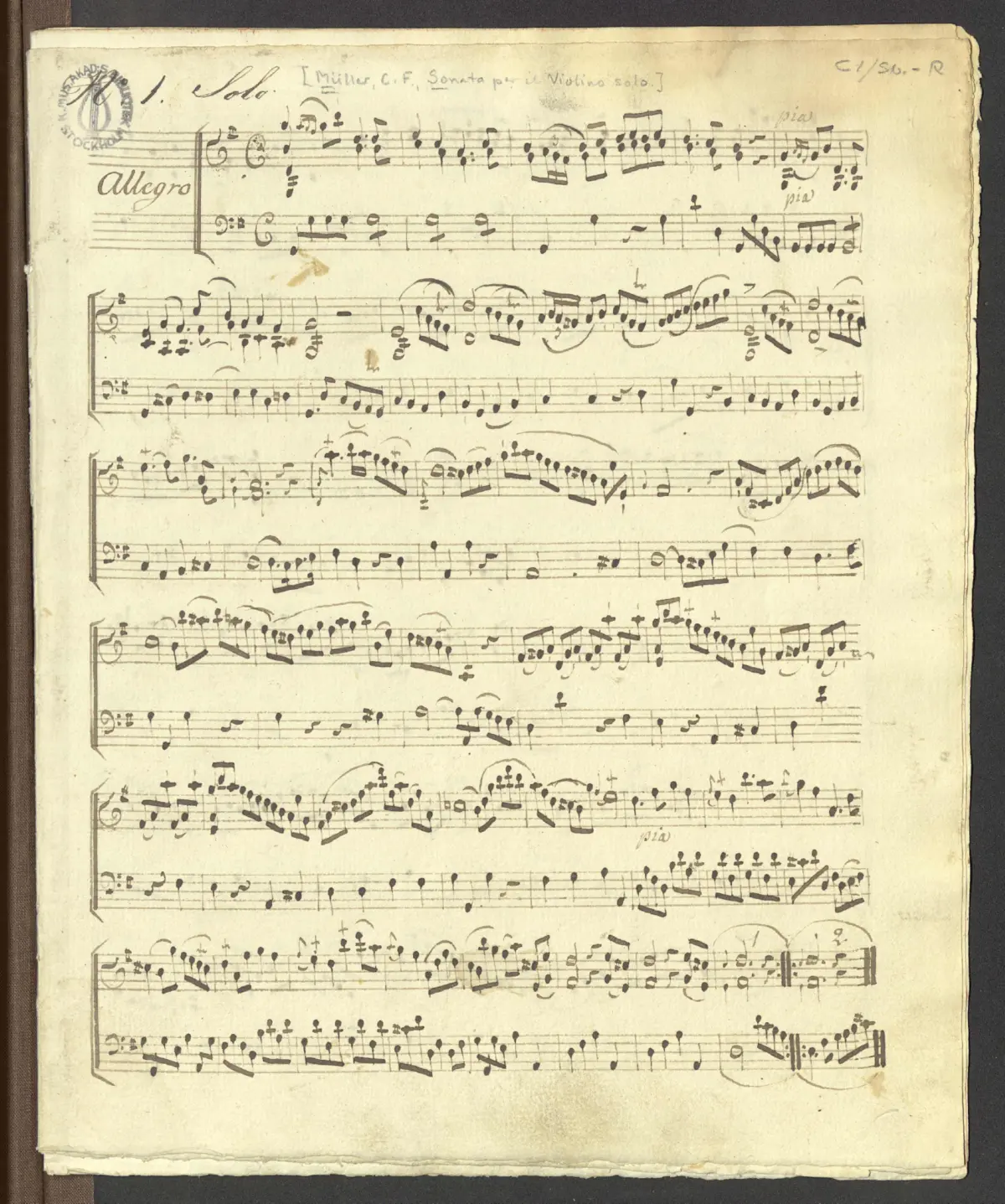 2 Violin Sonatas - Page 1