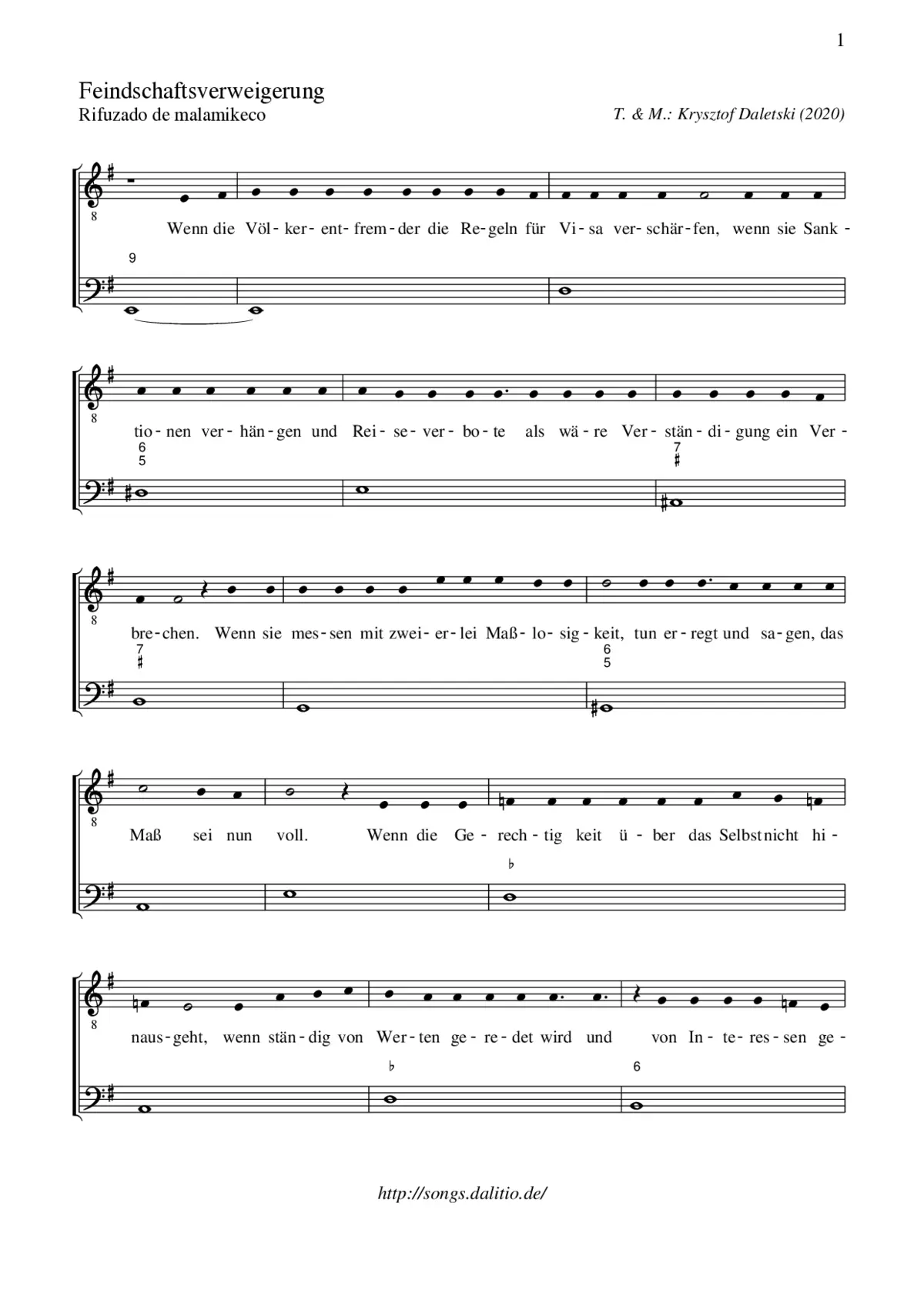 Feindschaftsverweigerung - Page 1