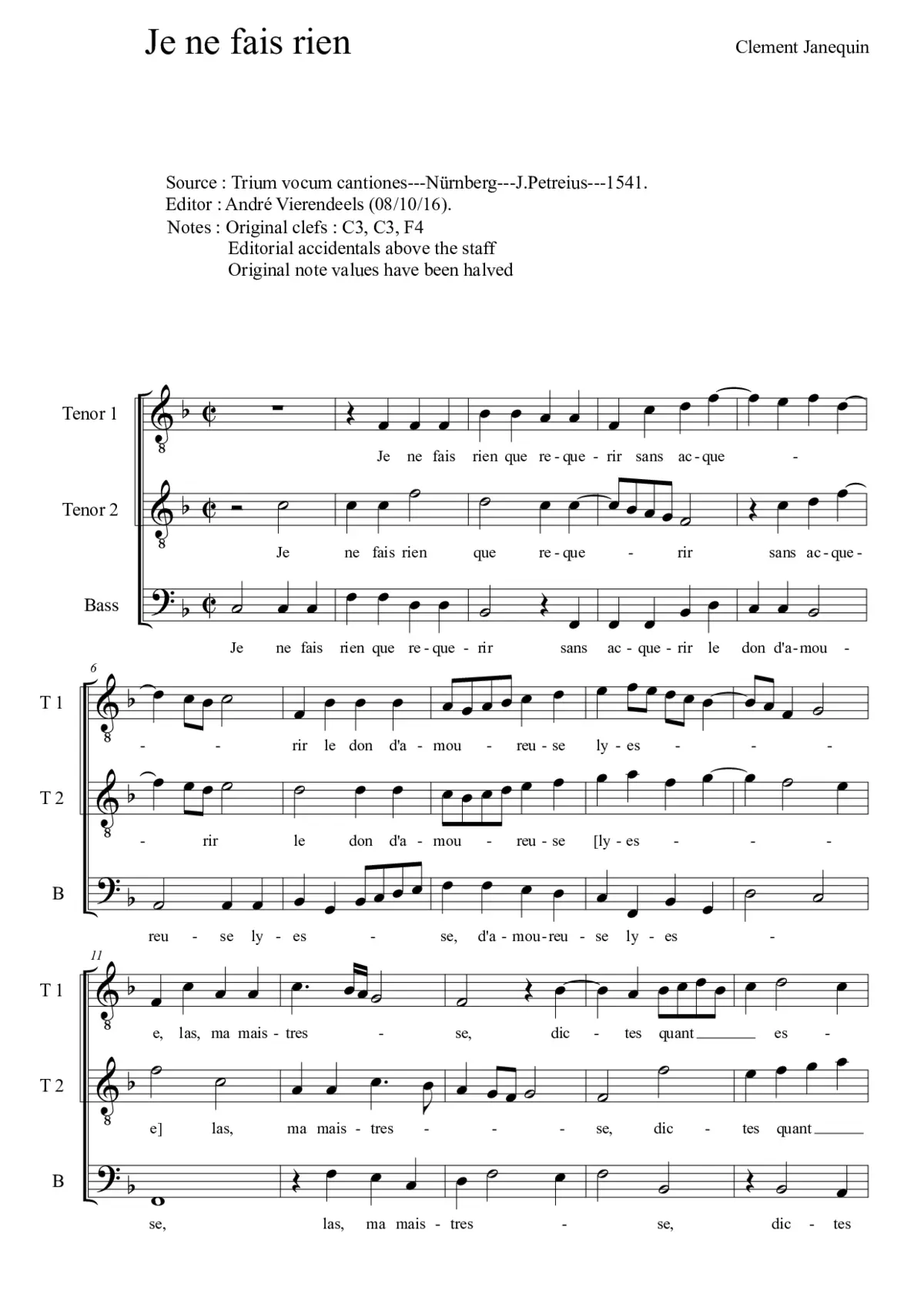 Je ne fais rien - Page 1