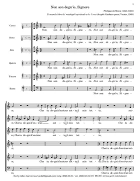 Non son degn'io Signore