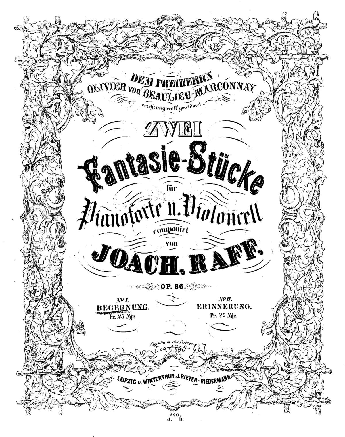 2 Fantasiestücke - Page 1