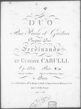 Duo pour Piano et Guitare