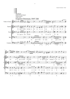 Exquisivi Dominum SWV 268