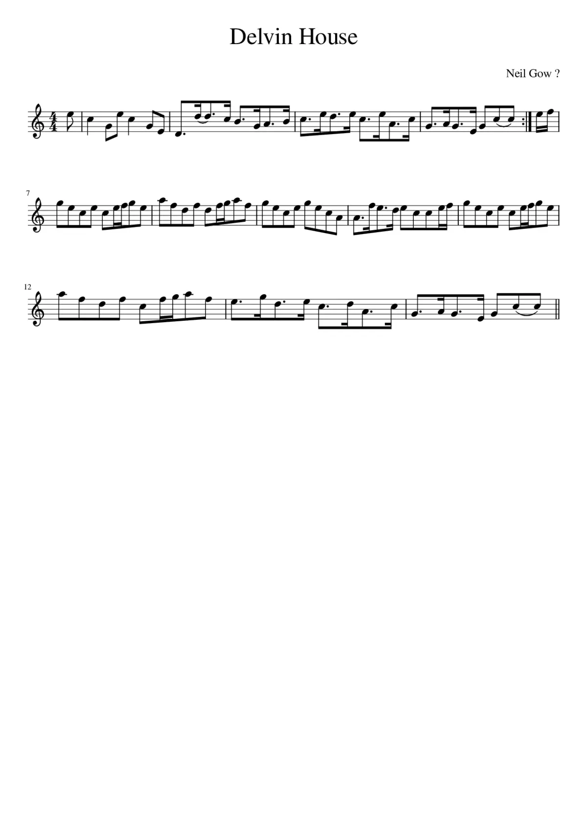 Delvin House - Page 1