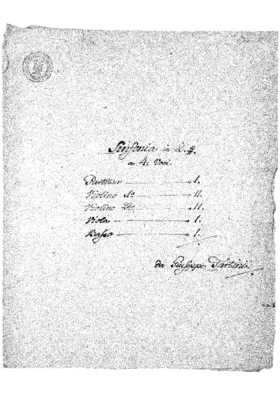 Sinfonia in D major (2)